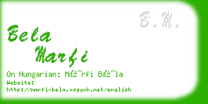 bela marfi business card